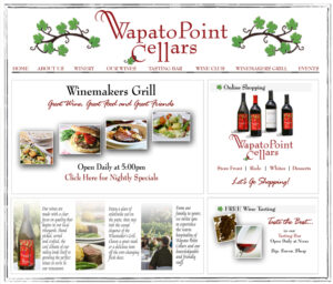 Wapato Cellars Web Design